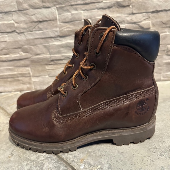 ? Timberland Men’s Waterproof Leather Boots | Brown | Size 9 main image 4